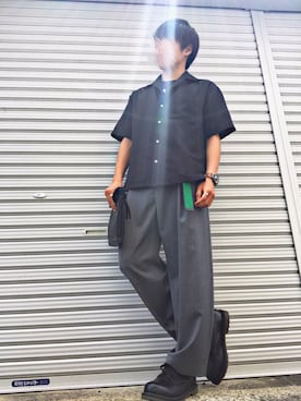 「Pherrow's（フェローズ）のアイテム（シューズ）」を使った、ぷさん（メンズ・160cm）の夏コーディネート