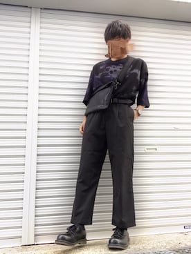 「Pherrow's（フェローズ）のアイテム（シューズ）」を使った、ぷさん（メンズ・160cm）の夏コーディネート