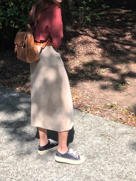 「MIRYOKU（ミリョク）のアイテム」を使った、Elania.hさん（レディース・156cm）の秋コーディネート