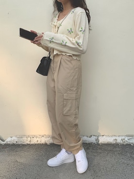 「EDT（イーディーティー）のアイテム」を使った、Elania.hさん（レディース・156cm）の春コーディネート