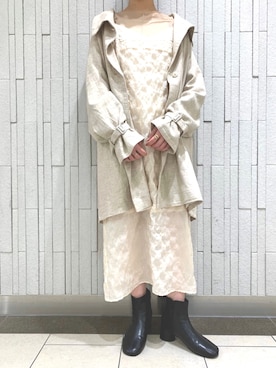 「kastane_ootd」｜「アイテム（トレンチコート）」を使った、gumiさん（レディース・156cm）の春コーディネート