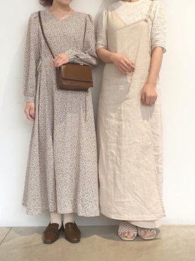 「インスタやってます」｜「アイテム（ワンピース/ドレス）」を使った、gumiさん（レディース・156cm）の春コーディネート