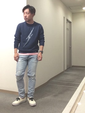 「Lightning Bolt（ライトニングボルト）のアイテム」を使った、よんさん（メンズ・166cm）の春コーディネート