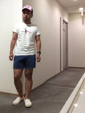 「URBAN RESEARCH Sonny Label（アーバンリサーチサニーレーベル）のアイテム（アクセサリー）」を使った、よんさん（メンズ・166cm）の夏コーディネート