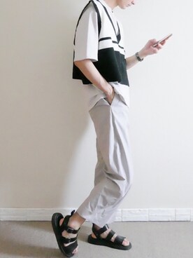 かわさん（メンズ・182cm）の夏コーディネート