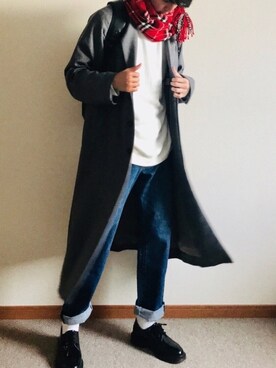 かわさん（メンズ・182cm）の冬コーディネート