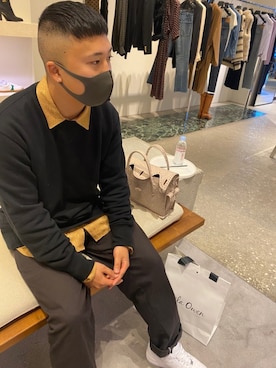 「スネーク柄」｜しんぺーさん（メンズ・170cm）の冬コーディネート