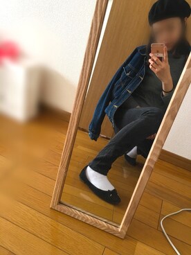 「コーディネート」｜「アイテム（ハンチング/ベレー帽）」を使った、eika_さん（レディース・162cm）の秋コーディネート