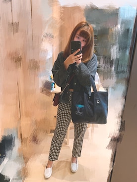 「MEIER.Q（マイヤーキュー）のアイテム（その他アウター）」を使った、Queenieさん（レディース・160cm）の秋コーディネート
