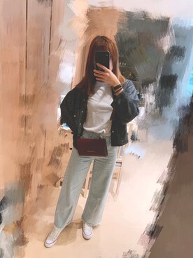「MEIER.Q（マイヤーキュー）のアイテム（その他アウター）」を使った、Queenieさん（レディース・160cm）の秋コーディネート