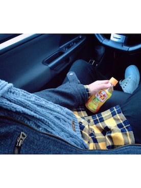 「GU（ジーユー）の（GU）スキニーフィットジーンズ（MEN ⁄ ジーンズ）」を使った、うーさん（メンズ・167cm）の冬コーディネート