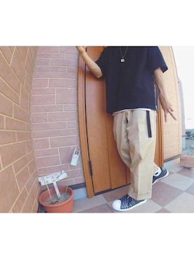 「Rodeo Crowns（ロデオクラウンズ）のアイテム（アクセサリー）」を使った、うーさん（メンズ・167cm）の夏コーディネート