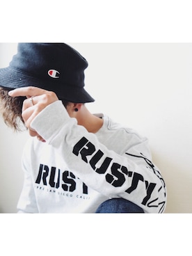 「RUSTY（ラスティ）のアイテム」を使った、うーさん（メンズ・167cm）の秋コーディネート