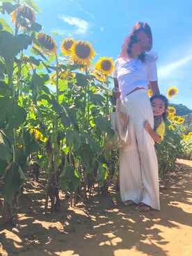 「mayblue（メイブルー）のアイテム」を使った、Mayumiさん（レディース・163cm）の夏コーディネート