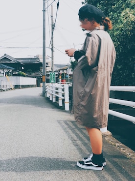 シャツワンピースを使った マタニティコーデ の人気ファッションコーディネート 年齢 歳 24歳 Wear