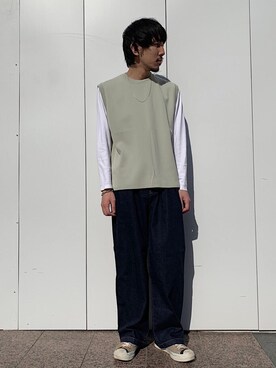 高山 湧士さん(メンズ・174cm)の春コーディネート