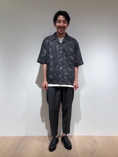 PUBLIC TOKYOマルチパターンオープンカラーシャツ/アロハシャツ 楽天市場】PUBLIC TOKYO マルチパターンオープンカラーS/Sシャツ