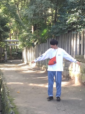 「PINE FORT（パインフォート）のアイテム」を使った、まるさん（メンズ・177cm）の秋コーディネート