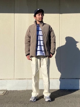 「RECOMMEND  ITEM STYLING」｜「アイテム（ジャケット/アウター）」を使った、伊東 翔さん（メンズ・180cm）の冬コーディネート