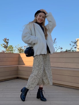 「WEGO（ウィゴー）のアイテム（ブルゾン）」を使った、えみさん（レディース・160cm）の秋コーディネート