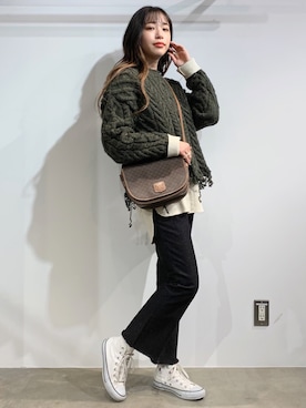 えみさん（レディース・160cm）の冬コーディネート