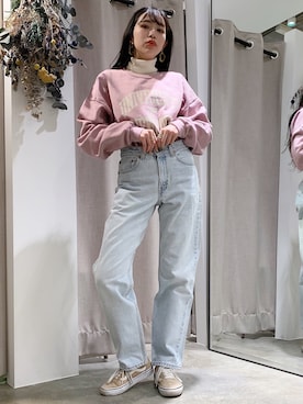 リーバイス550 のレディース人気ファッションコーディネート Wear