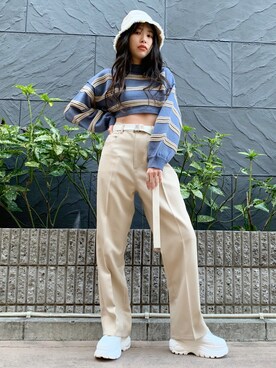 えみさん（レディース・160cm）の春コーディネート