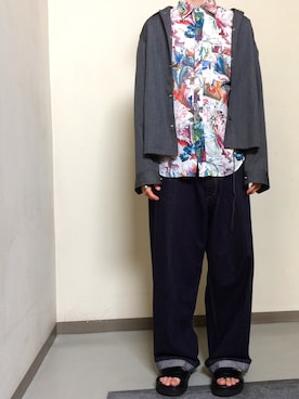 「ポールスミス」｜「アイテム（ブルゾン）」を使った、がっちさん（メンズ・173cm）の春コーディネート