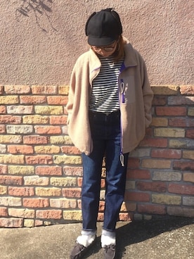 「ストリート服が好き」｜「アイテム（ブルゾン）」を使った、yun®️さん（レディース・156cm）の秋コーディネート