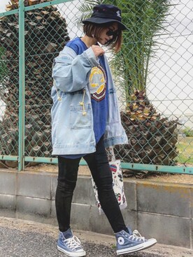 「アイテム（その他パンツ）」を使った、Maikoさん（レディース・160cm）の春コーディネート