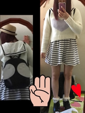 「L.D.S.（エルディーエス）のアイテム」を使った、アラレさん（レディース・154cm）の春コーディネート