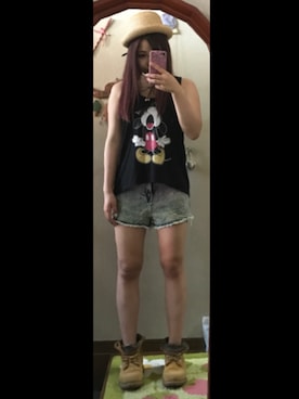 「L.D.S.（エルディーエス）のアイテム」を使った、アラレさん（レディース・154cm）の夏コーディネート