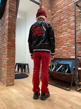 「ロックコーデ」｜「アイテム（ニットキャップ/ビーニー）」を使った、YUDAIさん（メンズ・168cm）の秋コーディネート