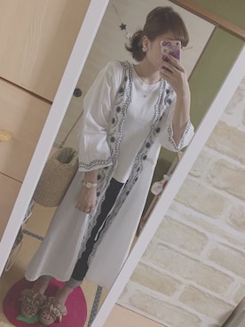 「地球文化屋（チキュウブンカヤ）のアイテム」を使った、maasa.さん（レディース・156cm）の夏コーディネート