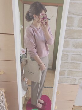 「ANEMONE（アネモネ）のアイテム（その他ヘアアクセサリー）」を使った、maasa.さん（レディース・156cm）の秋コーディネート