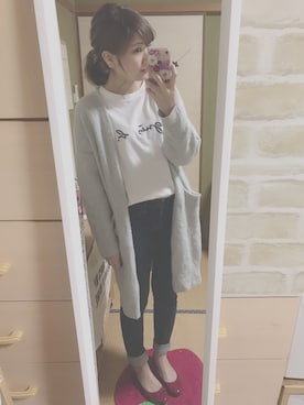 「ANEMONE（アネモネ）のアイテム（その他ヘアアクセサリー）」を使った、maasa.さん（レディース・156cm）の冬コーディネート