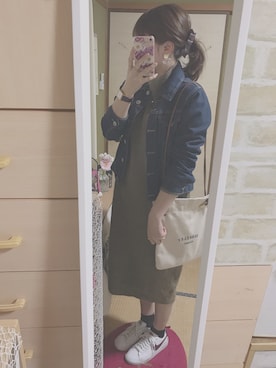 「ANEMONE（アネモネ）のアイテム（その他ヘアアクセサリー）」を使った、maasa.さん（レディース・156cm）の春コーディネート