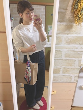 「ANEMONE（アネモネ）のアイテム（その他ヘアアクセサリー）」を使った、maasa.さん（レディース・156cm）の春コーディネート