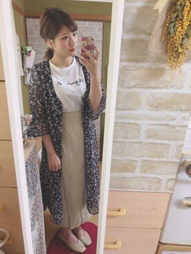 「ANEMONE（アネモネ）のアイテム（その他ヘアアクセサリー）」を使った、maasa.さん（レディース・156cm）の春コーディネート