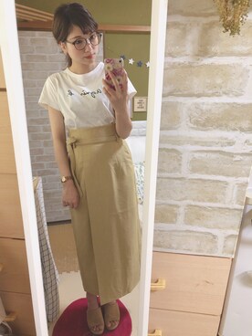 「ANEMONE（アネモネ）のアイテム（その他ヘアアクセサリー）」を使った、maasa.さん（レディース・156cm）の春コーディネート