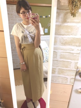 「Marc by Marc Jacobs（マークバイマークジェイコブス）のアイテム（アナログ腕時計）」を使った、maasa.さん（レディース・156cm）の春コーディネート