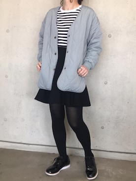 「LEPSIM（レプシィム）のアイテム（ブルゾン）」を使った、あじゅさん（レディース・164cm）の春コーディネート