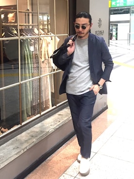 「コーディネート」｜「アイテム（アナログ腕時計）」を使った、WEARの異端児さん（メンズ・175cm）の夏コーディネート