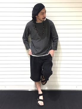 「シュプリーム」｜「アイテム（ハンチング/ベレー帽）」を使った、WEARの異端児さん（メンズ・175cm）の夏コーディネート