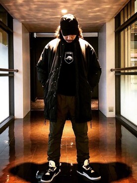WEARの異端児さん（メンズ・175cm）の冬コーディネート