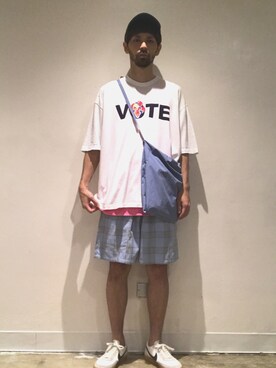 shoさんの「VOTE MAKE NEW CLOTHES "T.T DAILY"（ホワイト）」を使ったコーディネート