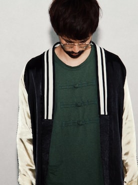 「ガウン」｜「アイテム（その他アウター）」を使った、shoさん（メンズ・172cm）の秋コーディネート