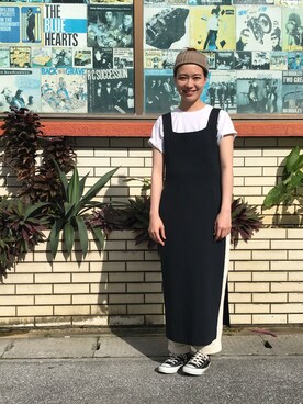 「RACAL（ラカル）のアイテム」を使った、shoさん（レディース・156cm）の春コーディネート