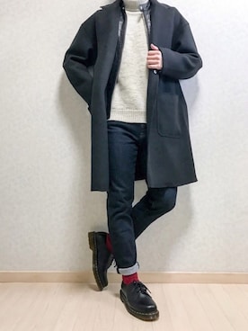 「URBAN RESEARCH Sonny Label（アーバンリサーチサニーレーベル）のアイテム（その他アウター）」を使った、TAKAYAさん（メンズ・166cm）の冬コーディネート