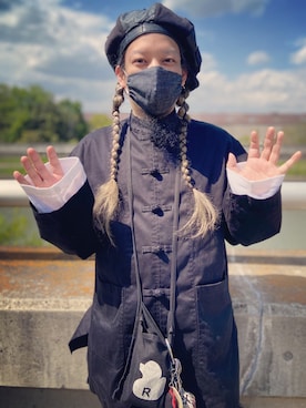 「SMACK ENGINEER（スマックエンジニア）のアイテム（ハンチング/ベレー帽）」を使った、Ryusuke Kawamotoさん（メンズ・172cm）の春コーディネート